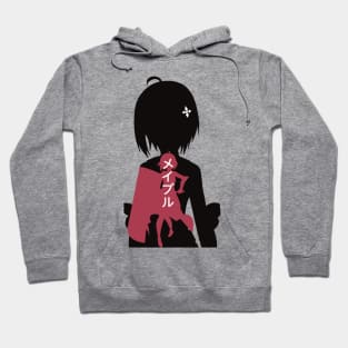 BOFURI Maple : Anime Characters Figure in Double Exposure Design with Her Japanese Name Hoodie